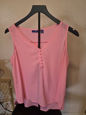 Apt. 9 Bubblegum Pink Sleeveless V-Neck Button-Front Camisole